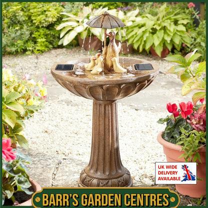 Smart Solar Duck Family Fountain