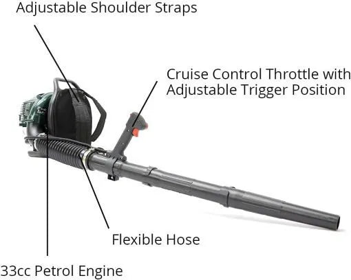 Webb WEBV26 114 mph (183 km/h) 26cc Petrol Garden Blower & Vacuum