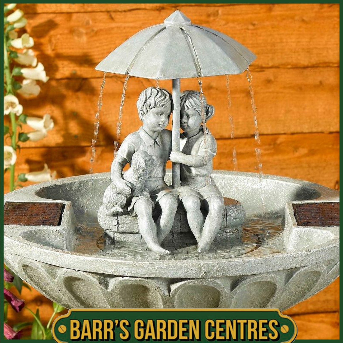 Smart Solar Umbrella Fountain