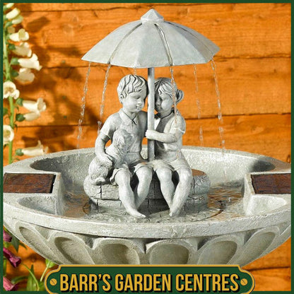 Smart Solar Umbrella Fountain