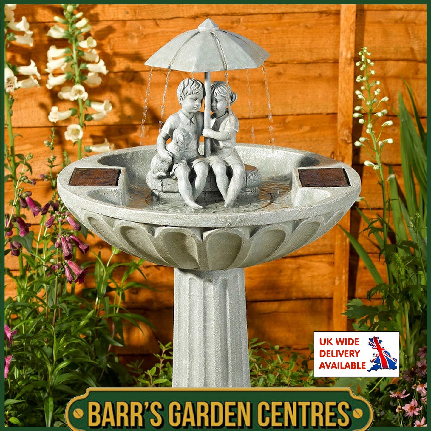 Smart Solar Umbrella Fountain