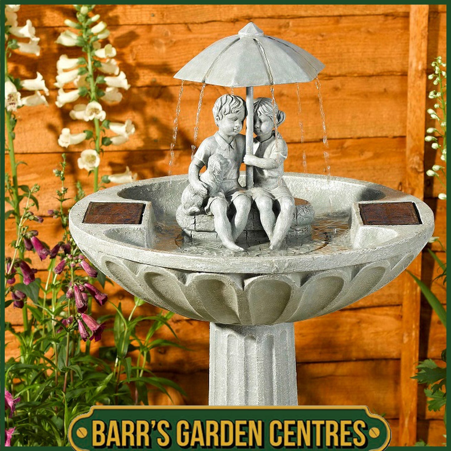 Smart Solar Umbrella Fountain