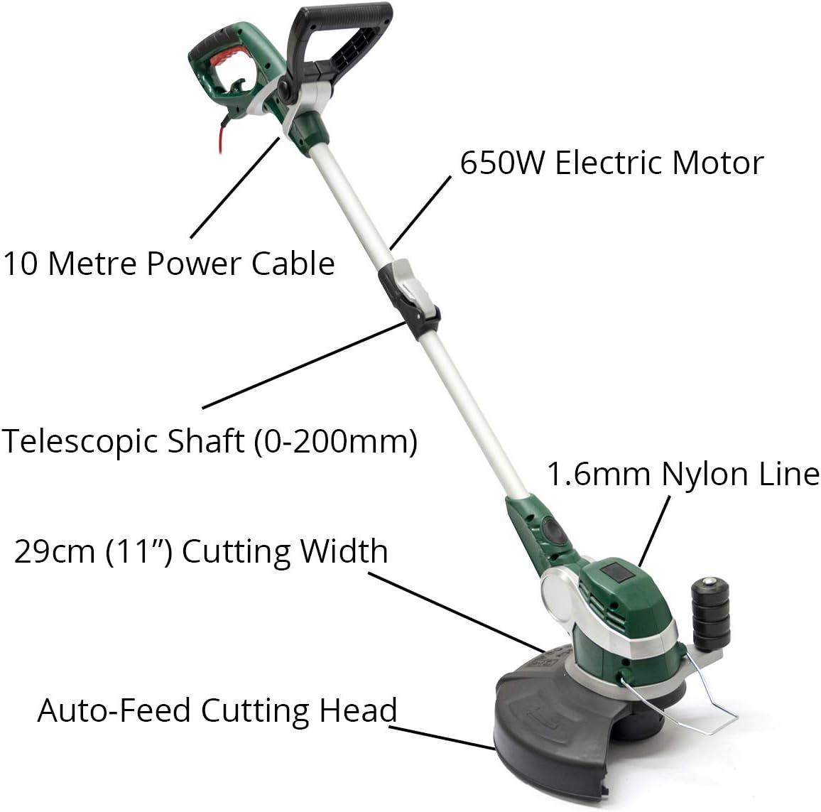 Webb WEELT650 Classic 650W 29cm (11″) Line Trimmer & Edger