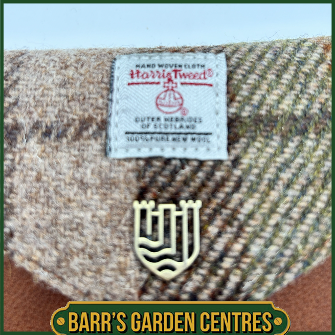 Islander Small Clasp Purse with Harris Tweed Chestnut Tartan