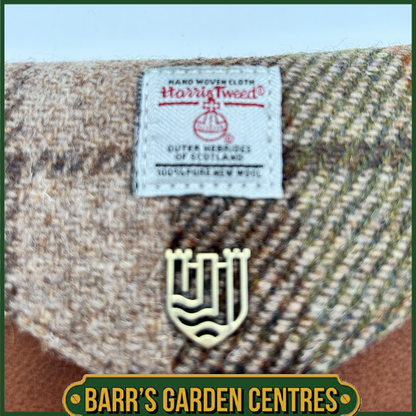 Islander Small Clasp Purse with Harris Tweed Chestnut Tartan