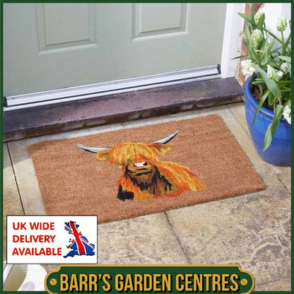 Smart Garden Highland Cow Decoir Mat - 45cm x 75cm