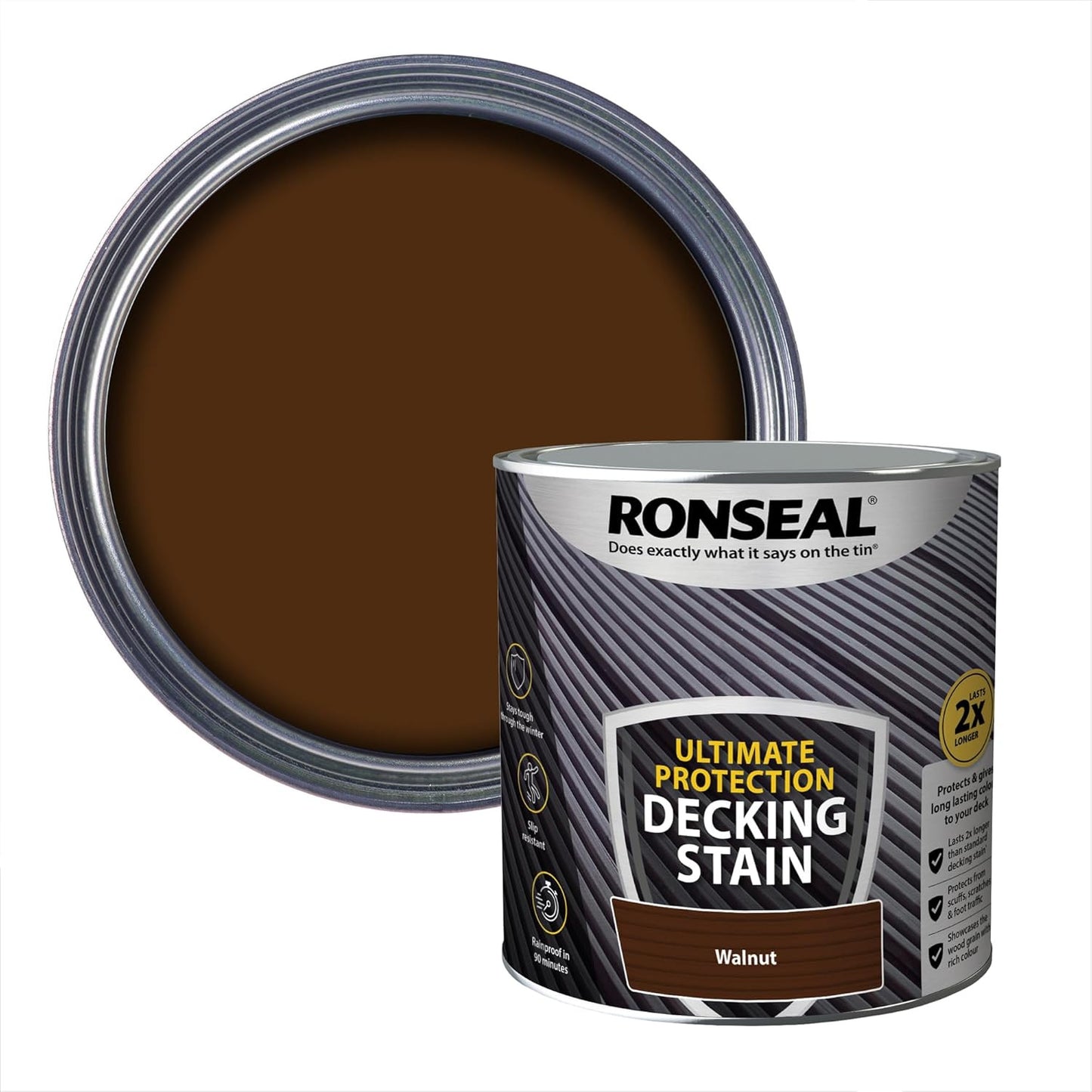 Ronseal Ultimate Protection Decking Stain Walnut 2.5L