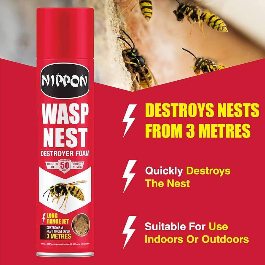 Vitax Nippon Wasp Nest Destroyer Foam 300ml