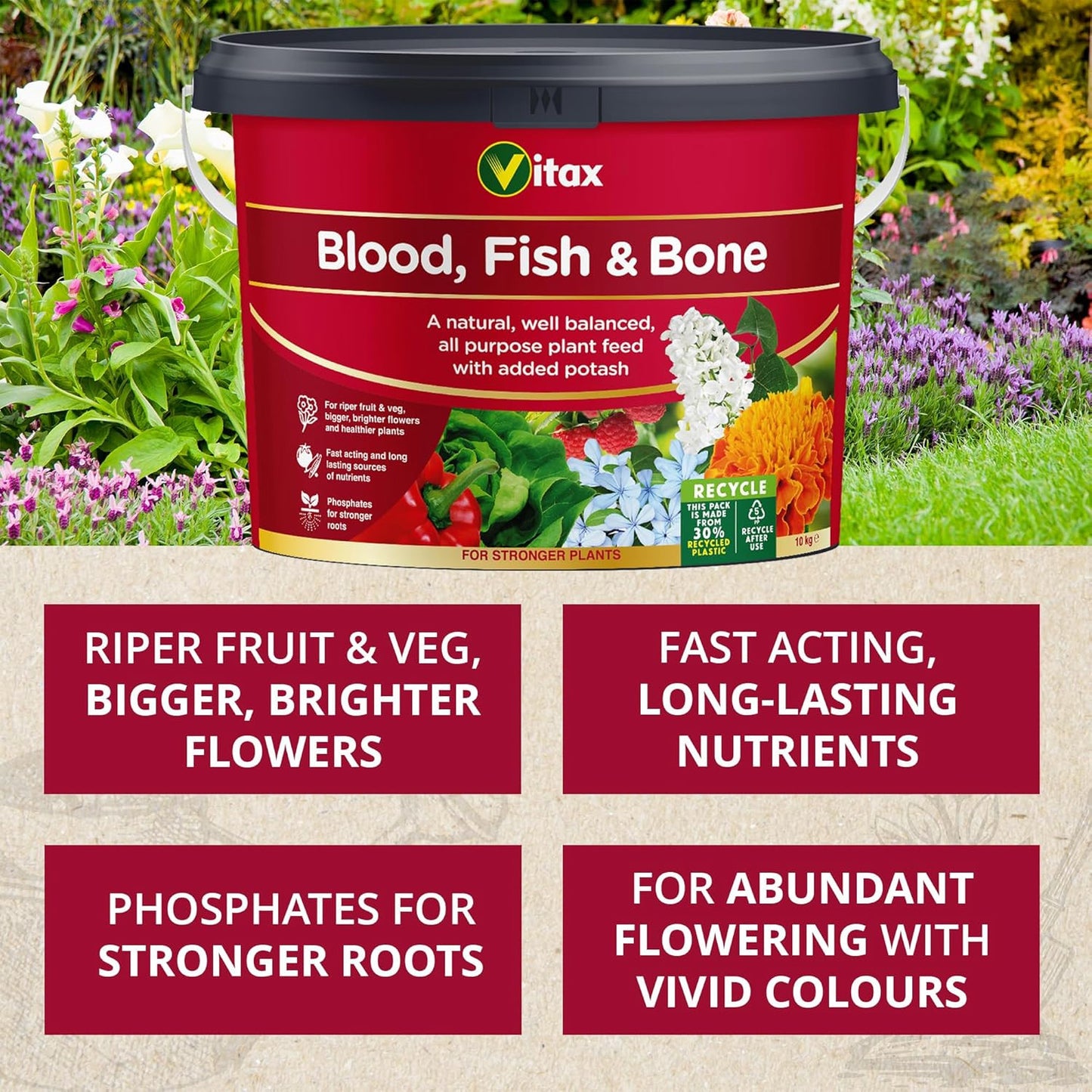 Vitax Blood,Fish & Bone 1.25kg - 2.5kg - 5kg