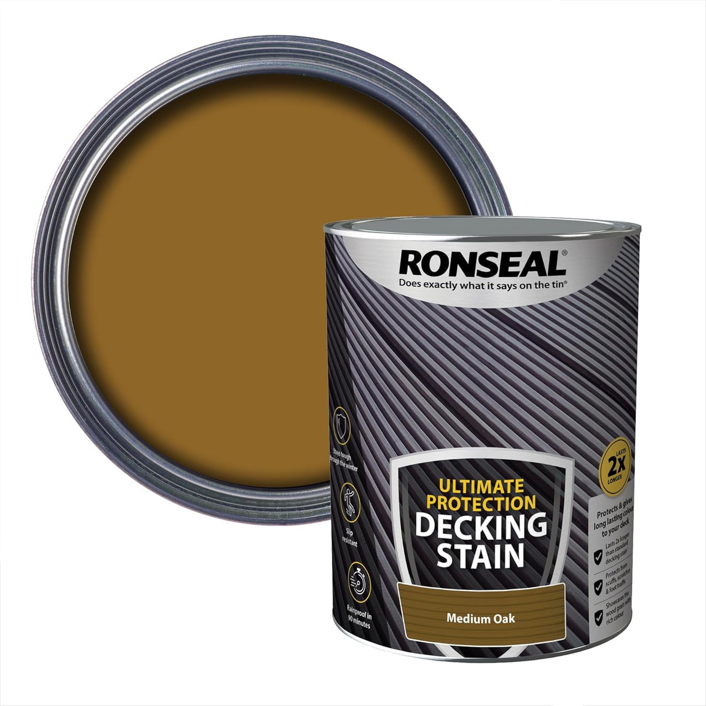 Ronseal Ultimate Protection Decking Stain Medium Oak 2.5L