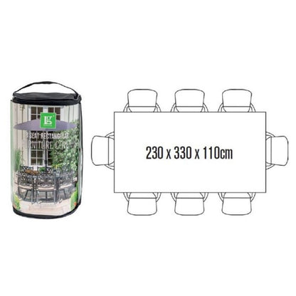 Outdoor Deluxe Cover - 8 Seat Rectangular Dining