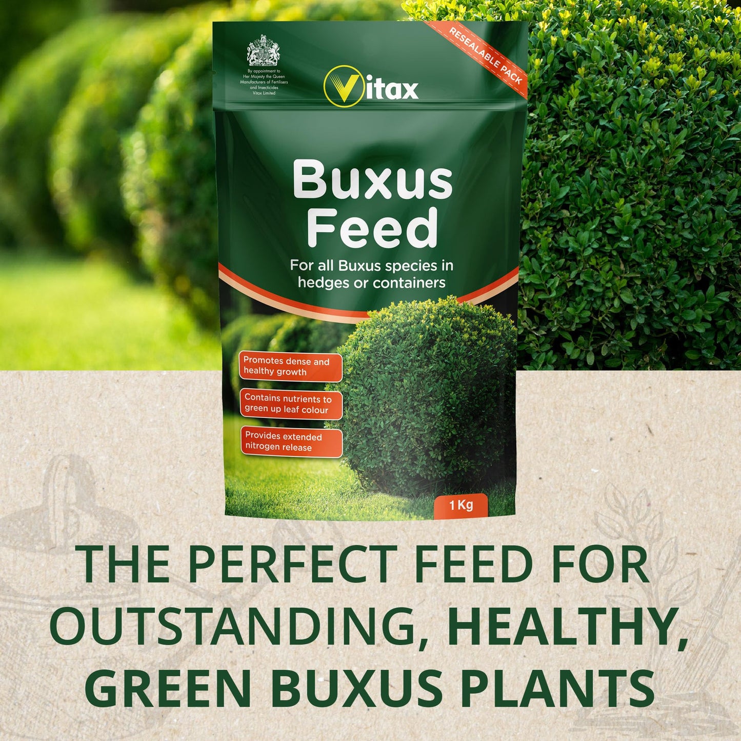 Vitax Buxus Feed Pouch 1Kg