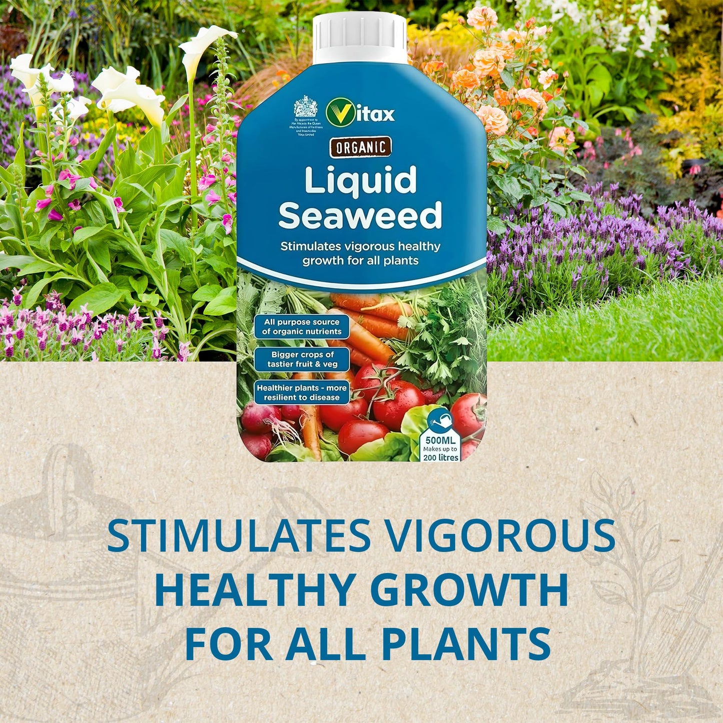 Vitax Organic Liquid Seaweed 1Litre - 2Litre