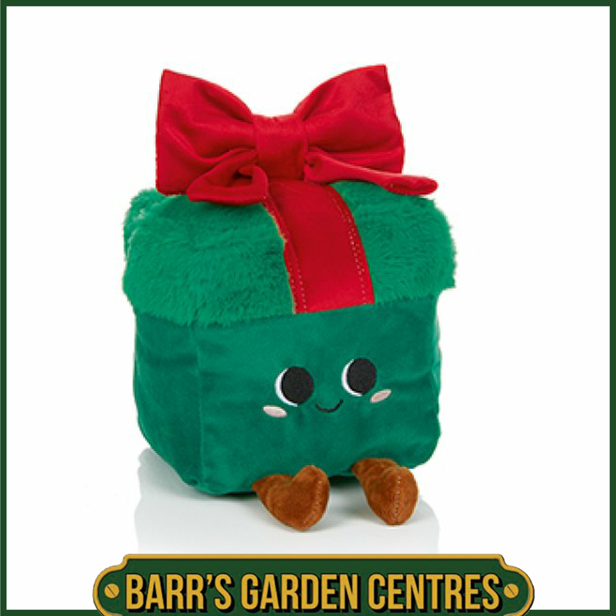 23cm Christmas Present with Bow Plush