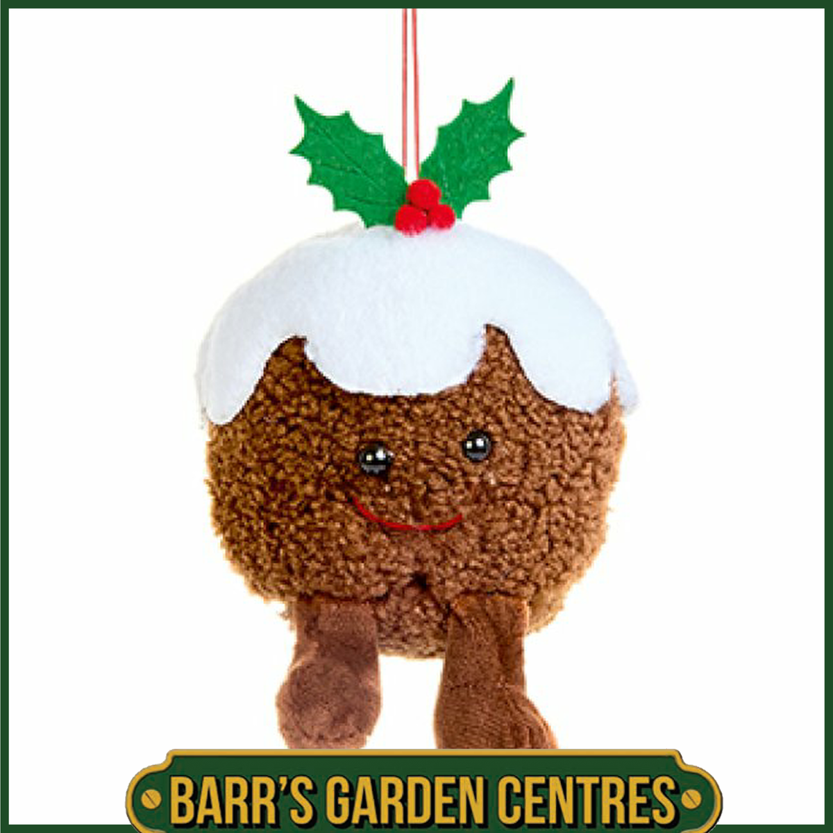 16cm Plush Pudding Character Hanging Dec