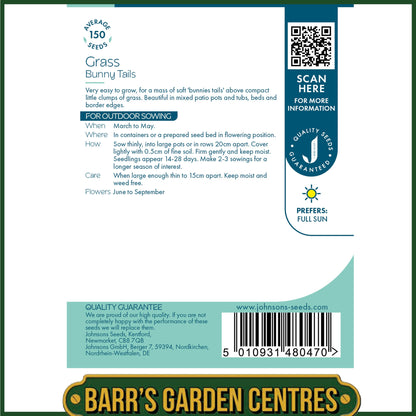 Johnsons - Grass Bunny Tails - 150 Seeds