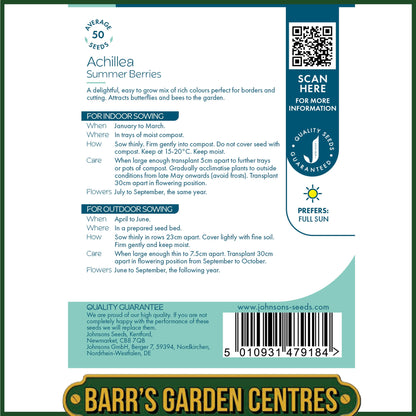 Johnsons - Achillea Summer Berries - 50 Seeds