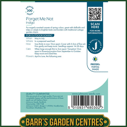 Johnsons - Forget Me Not Indigo - 300 Seeds