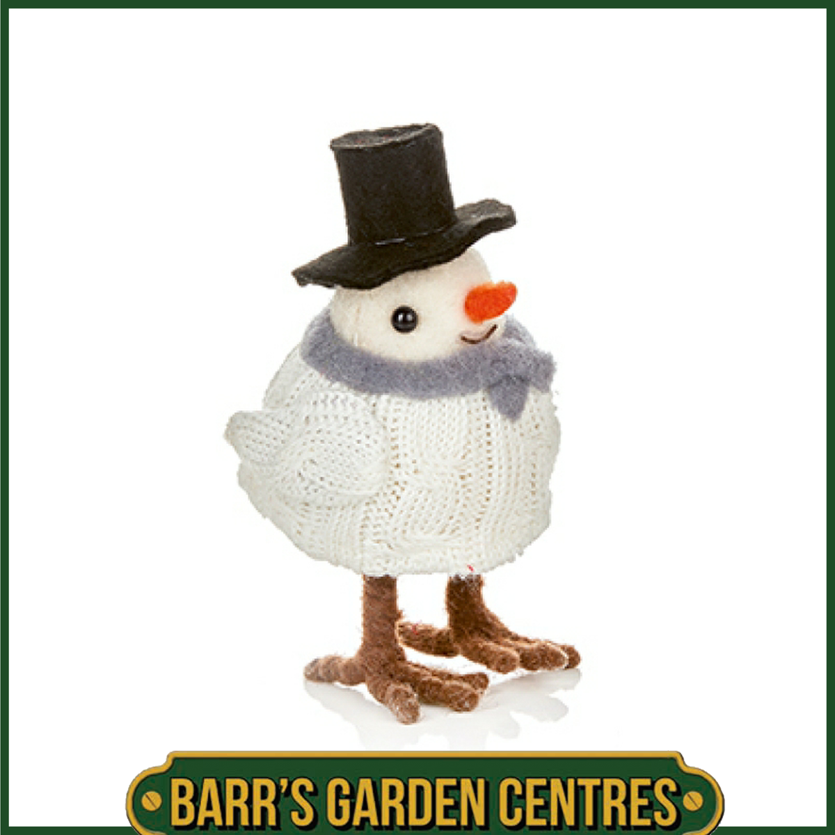 14cm Snowman Robin Plush