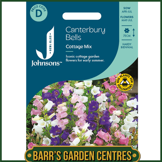 Johnsons - Canterbury Bells Cottage Mix - 600 Seeds
