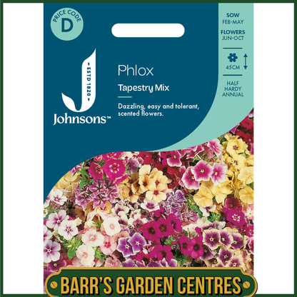 Johnsons - Phlox Tapestry Mix - 175 Seeds