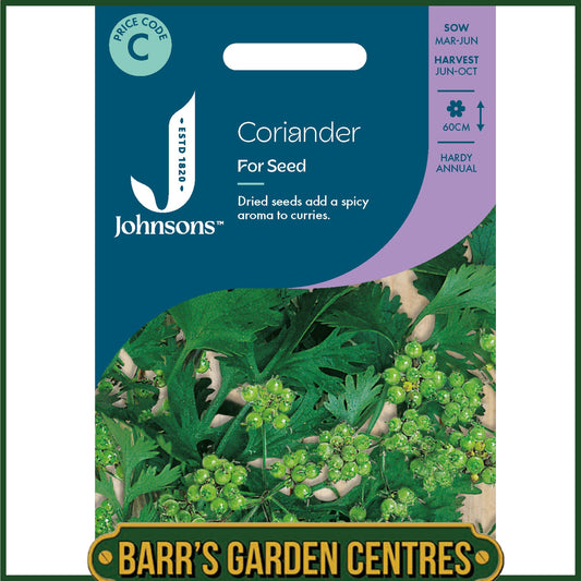 Johnsons - Herb - Coriander for Seed - 150 Seeds