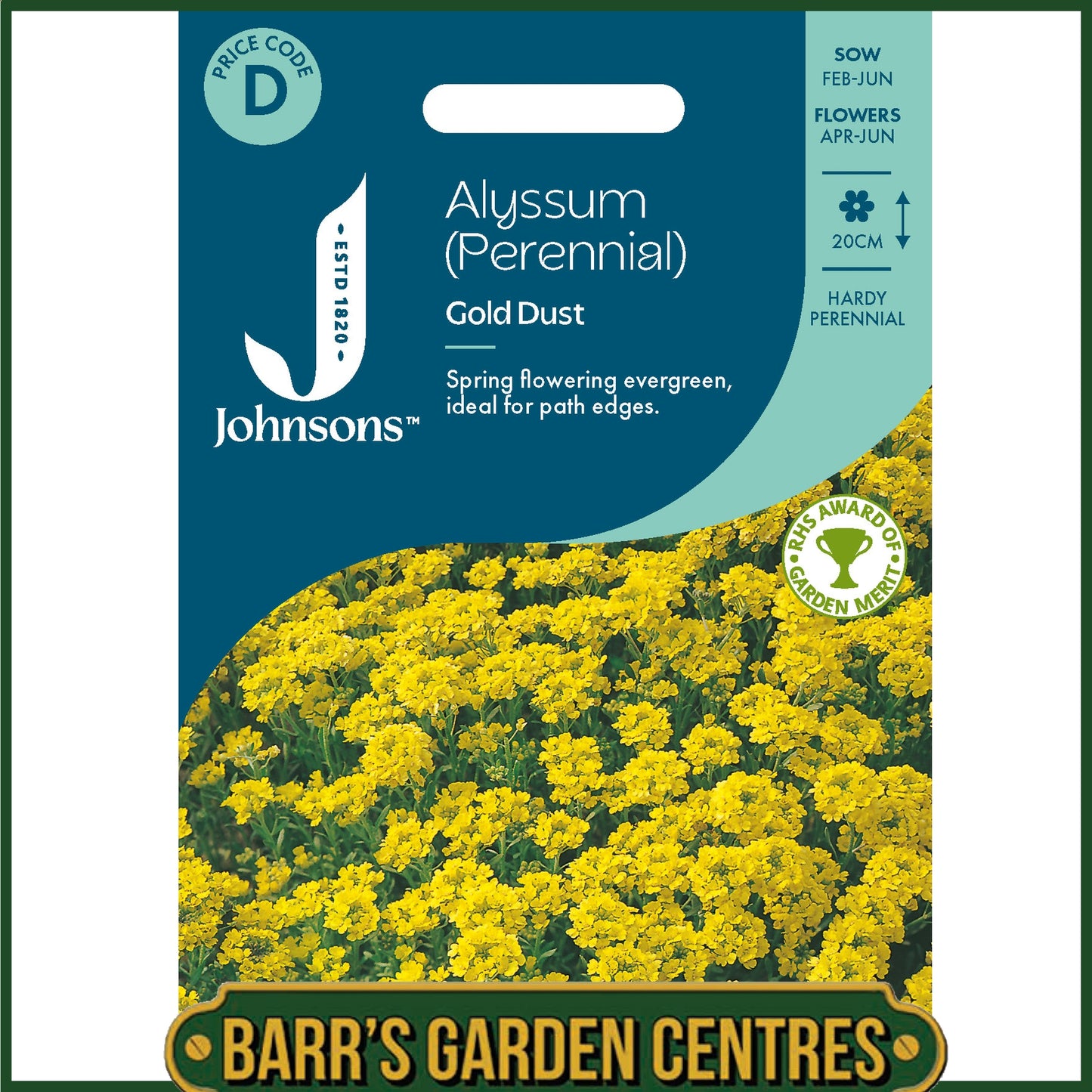 Johnsons - Alyssum (perennial) Gold Dust - 250 Seeds