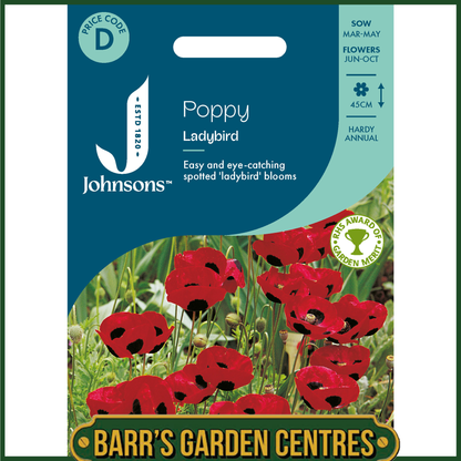 Johnsons - Poppy Ladybird - 1000 Seeds