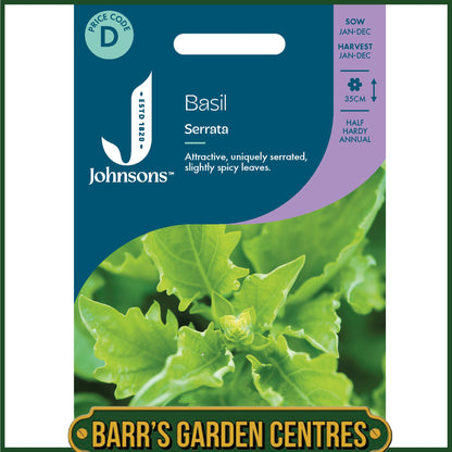 Johnsons - Herb - Basil Serrata - 300 Seeds