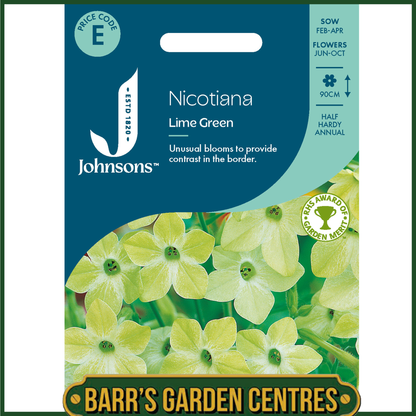 Johnsons - Nicotiana Lime Green - 1000 Seeds