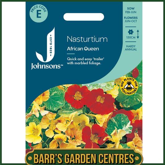 Johnsons - Nasturtium African Queen - 25 Seeds