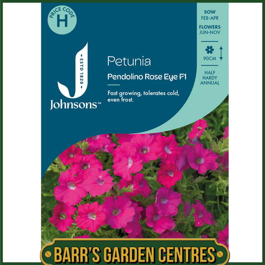 Johnsons - Petunia Pendolino Rose Eye F1 - 10 Seeds