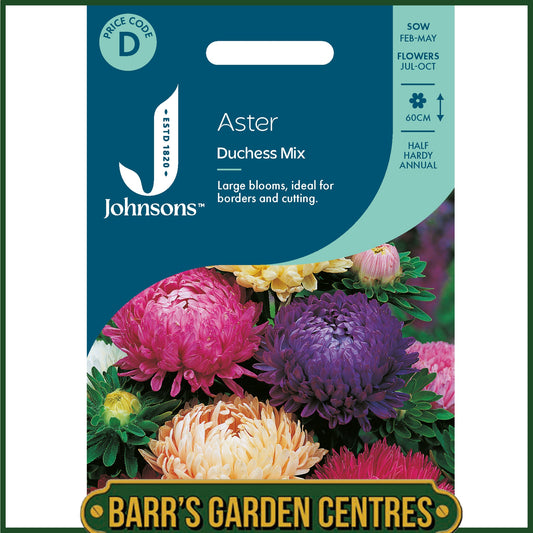 Johnsons - Aster Duchess Mix - 250 Seeds