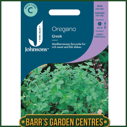 Johnsons - Herb - Oregano Greek - 1000 Seeds