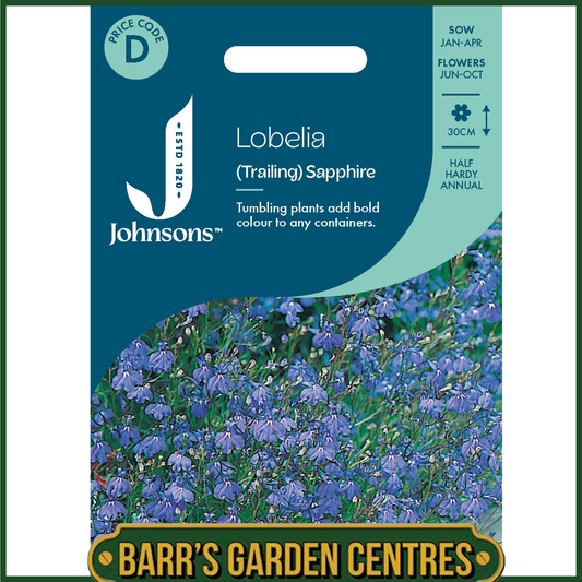 Johnsons -  Lobelia (trailing) Sapphire - 2000 Seeds