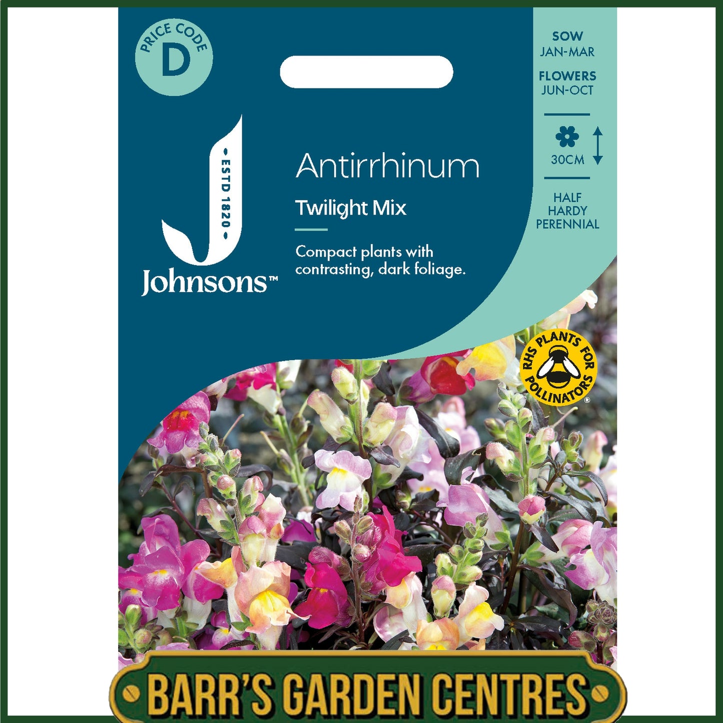 Johnsons - Antirrhinum Twilight Mix - 750 Seeds