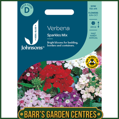 Johnsons - Verbena Sparkles Mix - 125 Seeds