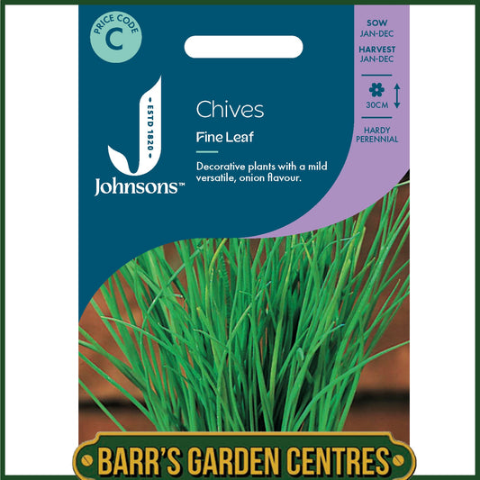 Johnsons - Herb - Chives Fine Leaf - 500 Seeds