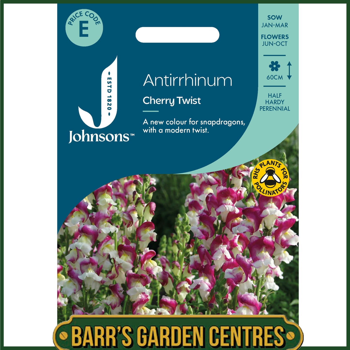 Johnsons - Antirrhinum Cherry Twist - 750 Seeds