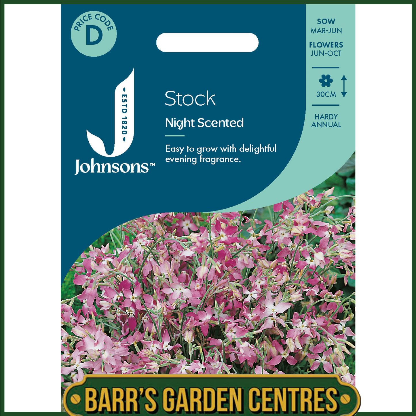 Johnsons - Stock Night Scented - 2000 Seeds