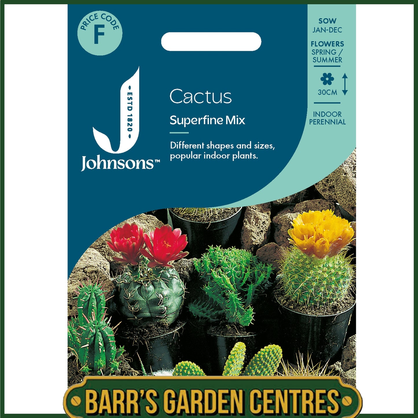 Johnsons - Cactus Superfine Mix - 70 Seeds
