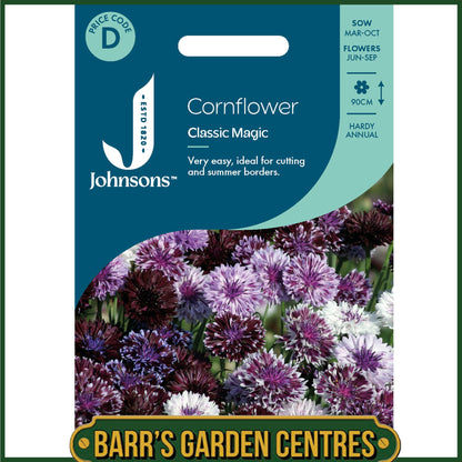 Johnsons - Cornflower Classic Magic - 200 Seeds