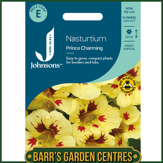 Johnsons - Nasturtium Prince Charming - 25 Seeds