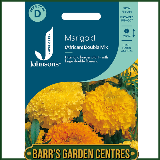 Johnsons - Marigold (African) Double Mix - 150 Seeds