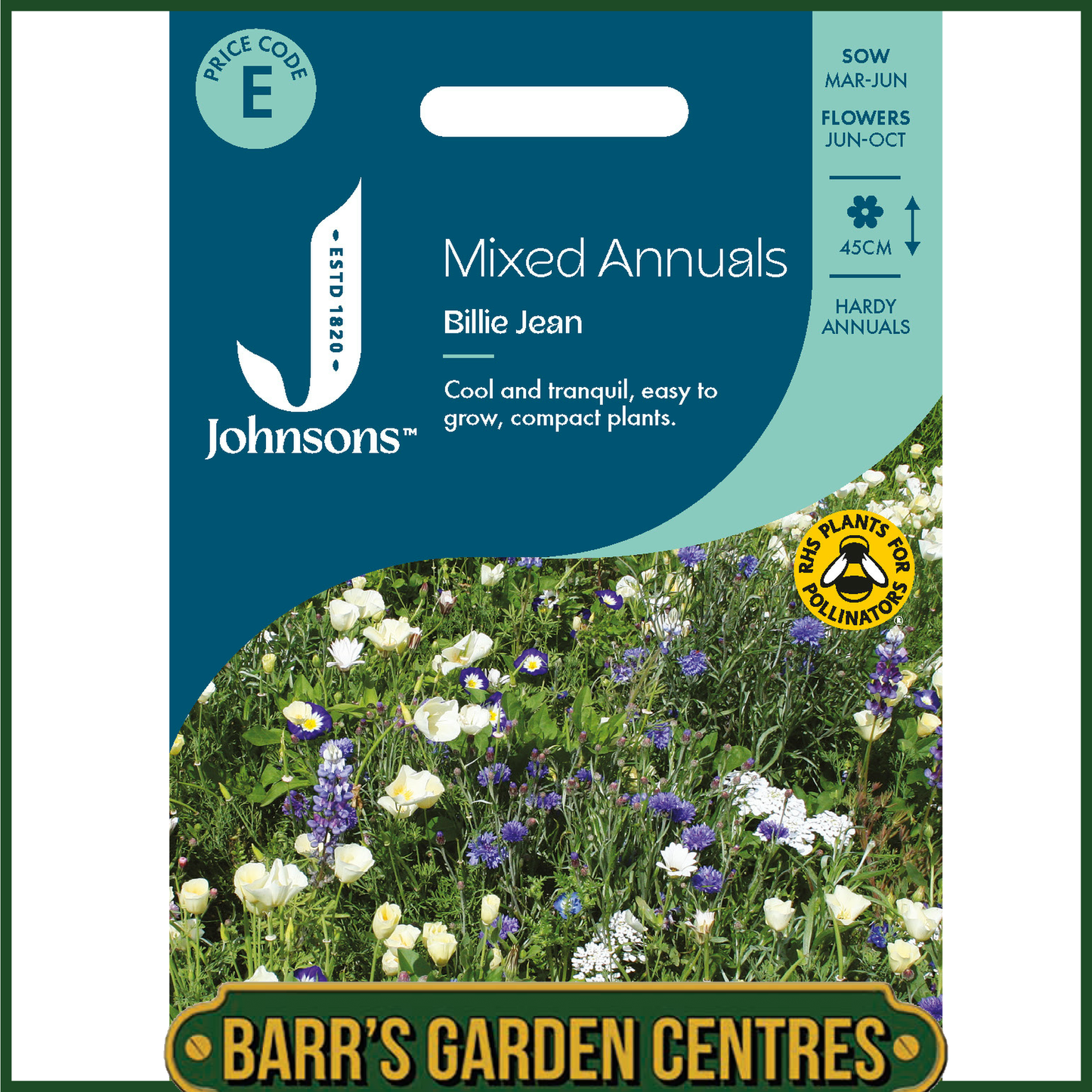 Johnsons - Mixed Annuals Billie Jean - 1g Seeds