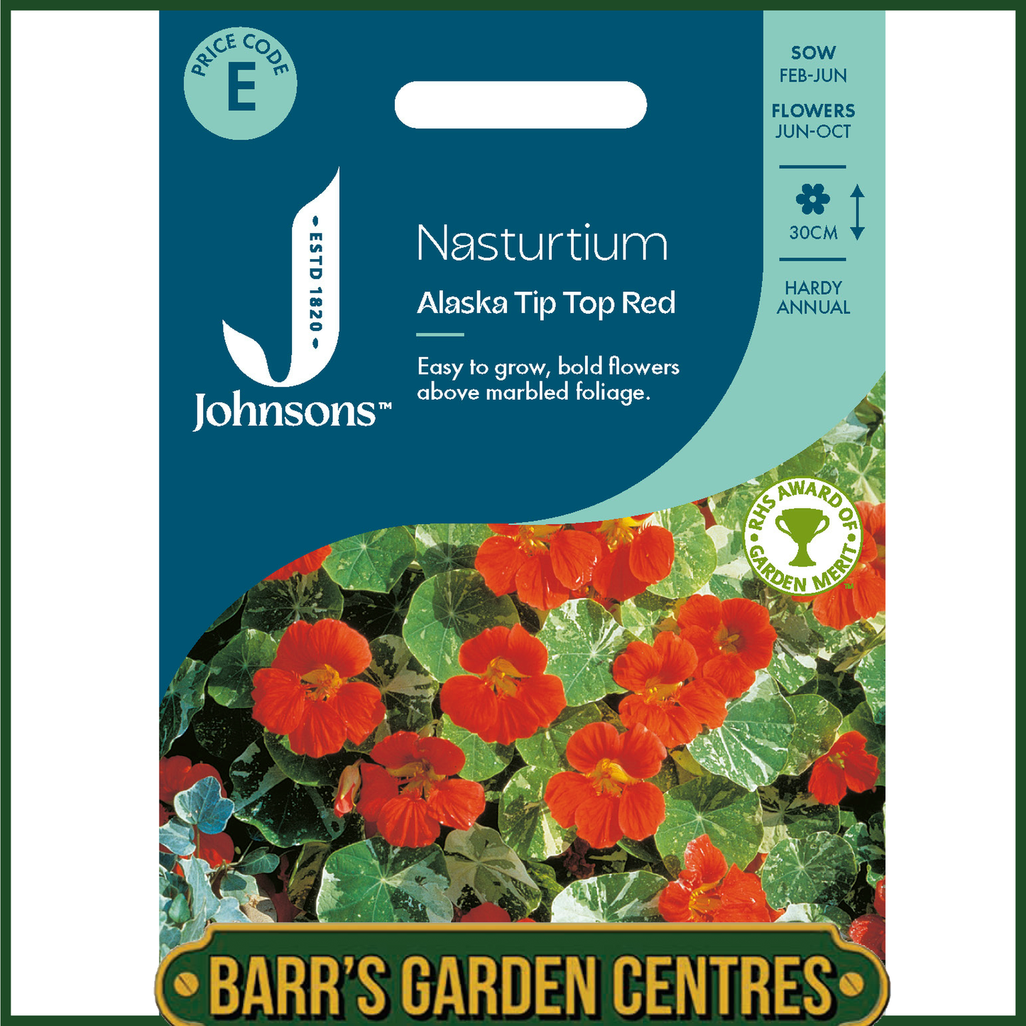 Johnsons - Alaska Tip Top Red - 25 Seeds