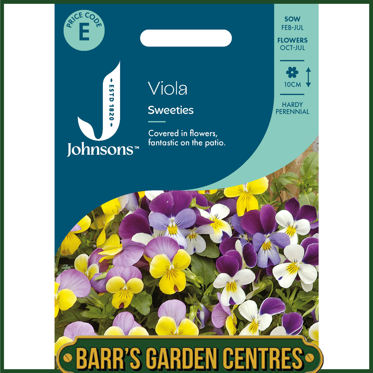 Johnsons - Viola Sweeties Mix - 30 Seeds