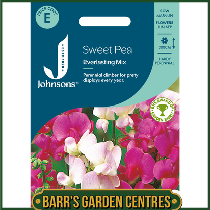 Johnsons - Sweet Pea Everlasting Mix - 20 Seeds