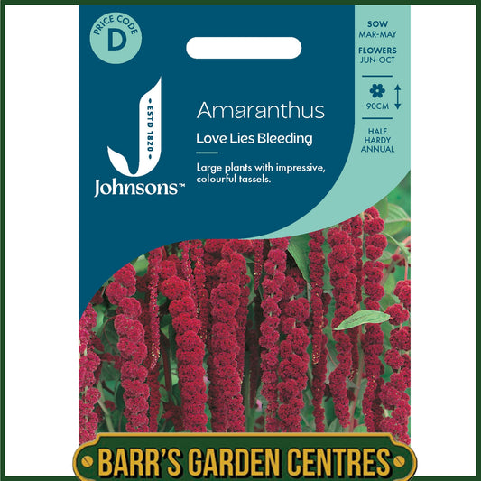 Johnsons - Amaranthus - Love Lies Bleeding - 1500 Seeds