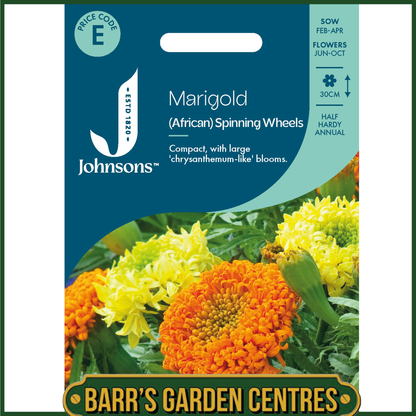 Johnsons - Marigold (African) Spinning Wheels - 100 Seeds